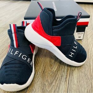 Toddler Shoes- Tommy Hilfiger Kids' Black and Red Sneakers size 5